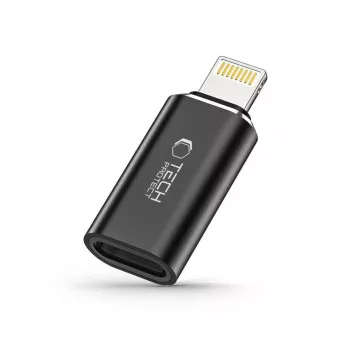 TECH-PROTECT ULTRABOOST adapter Lightning na USB-C, črn