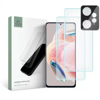 TECH-PROTECT kaljeno steklo + Supreme komplet za kamero za Xiaomi Redmi Note 12 LTE