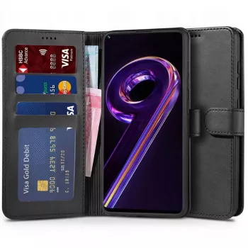 TECH-PROTECT ovitek z denarnico za Realme 9 Pro, črn