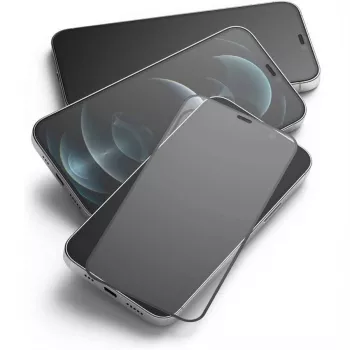 HOFI Glass Pro+ kaljeno steklo zaščita zaslona za Apple iPhone 13 / 13 Pro / 14, črno
