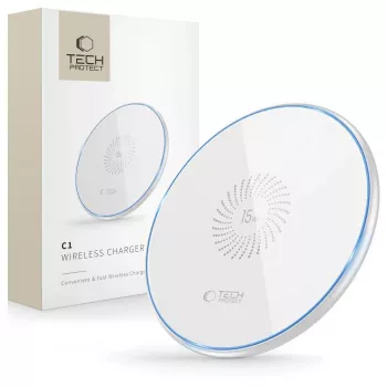 TECH-PROTECT QI15W-C1 brezžični polnilnik 15W bel