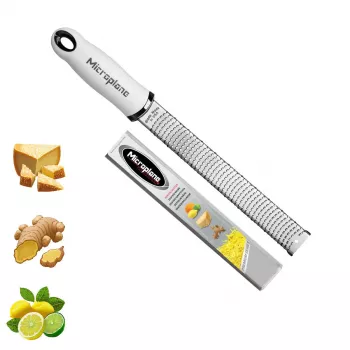 Microplane Premium Classic strgalnik, bel – fino strgalo za lupinice