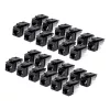 StarTech.com Cat6 Keystone Jack 24er-Pack, RJ45 Ethernet Keystone konektor, UTP Cat6 stenska vtičnica, 90 stopinj 110 Punch Down, črn, 10GBase-T