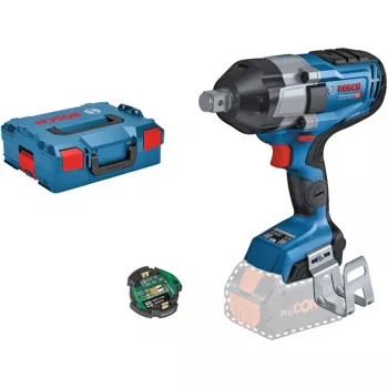BOSCH Professional BITURBO GDS 18V-1050 HC akumulatorski udarni vijačnik, 3/4-palčni kvadratni pogon, 18 V, solo (modra/črna, Bluetooth, L-BOXX)
