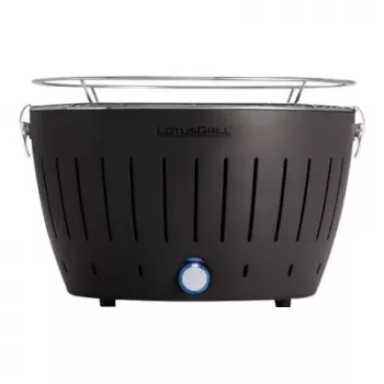 LotusGrill G340 namizni žar na oglje 32 cm, antracit, z USB