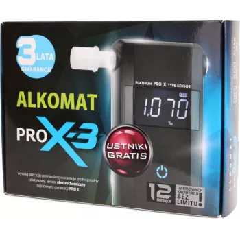 AlcoFind PRO-X-3 alkotest z ustniki, 12-mesečna kalibracija