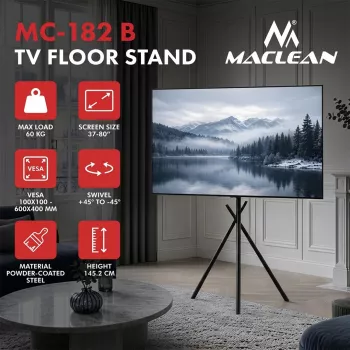 Maclean stojalo za TV, 37-80 inch, VESA 600x400, 60 kg, MC-182 B