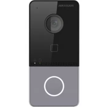 Hikvision DS-KV6113-PE1(C) video domofon s 2 MP kamero, PoE, bralnikom kartic Mifare, IP65, IK08, črn