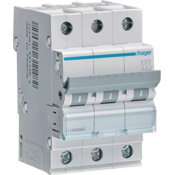 Hager MBN325E MCB 6kA, karakteristika B, 25A, 3-polno