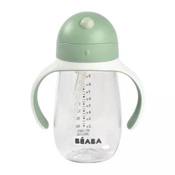 Beaba Niekapek Tritan lonček za trening 300 ml zelen