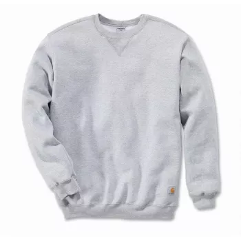 Carhartt srednje težka okrogla majica s kapuco Heather Grey