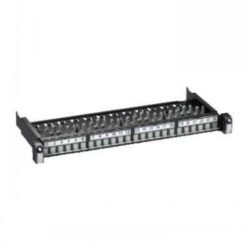 Schneider Electric Actassi S1 omrežna patch plošča 24xRJ45 STP Cat6A 1U bela