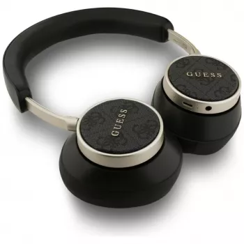 Guess 4G Classic Logo brezžične naglavne Bluetooth slušalke - črne