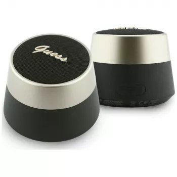 GUESS Bluetooth zvočnik 5W Script MetalLogo črn
