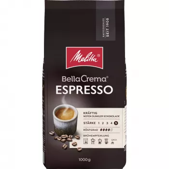 MELITTA BellaCrema Espresso kavna zrna 1 kg, intenzivnost 5/5