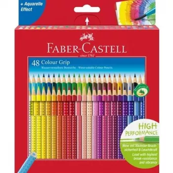 Faber-Castell Colour Grip barvni svinčniki, 48 kosov, večbarvni