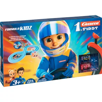Carrera FIRST Formula Kidz First Cars set (20063061) – merilo 1:50 dirkalna proga za otroke