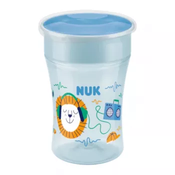 NUK Magic Cup 230ml lonček za trening moder 360° rob za pitje