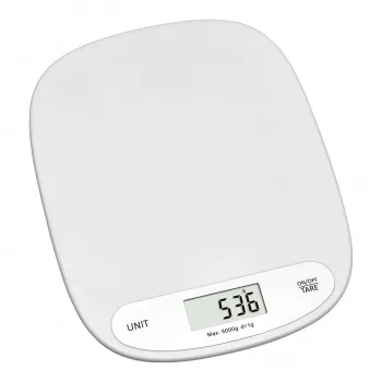 TFA 50.2003.02 digitalna kuhinjska tehtnica, kapaciteta 5 kg, bela, stenska montaža