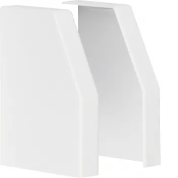 Hager L22359010 par končnih pokrovov za kanal RK 150x110 mm, čisto bela