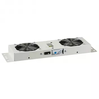 EFB-Elektronik BASIC enota ventilatorja 2-kratna, vključno s termostatom, RAL 9005 Plug & Play, za stensko ohišje IP55