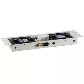 EFB-Elektronik BASIC enota ventilatorja 2-kratna, vključno s termostatom, RAL 9005 Plug & Play, za stensko ohišje IP55