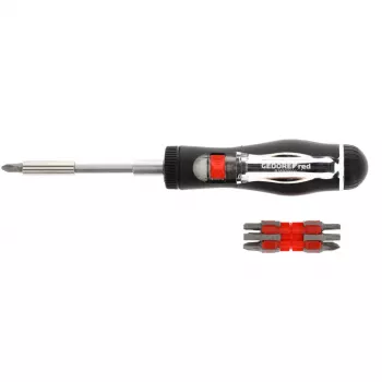GEDORE Red ragljasti izvijač 13in1, 1/4 palca (črno/rdeč, s 13 nastavki)