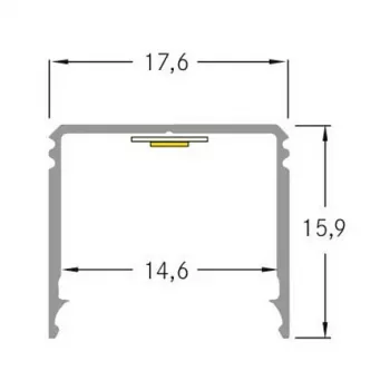 Brumberg 53381262 AB-Profil QUALITYFLEX aluminijast LED profil 2000mm