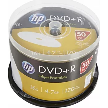 Verbatim DVD+R HP Inkjet-Printable vreteno (50 diskov) 16x 4.7GB AZO