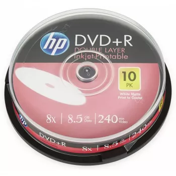 Verbatim DVD+R DL 8.5GB 8x HP za tiskalnik vreteno (10 diskov)