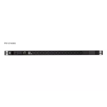 ATEN PE1216SG merilna PDU z zaščito pred prenapetostjo, IEC C20 na 16x C13, 1U namestitev v rack, 16A, 200-240V