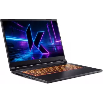 Acer Nitro V 17 AI prenosni računalnik za igre - AMD Ryzen 5 240, 17,3 inch FHD 144Hz, 16GB DDR5, 512GB SSD, GeForce RTX 5050, brez OS, Obsidian Black