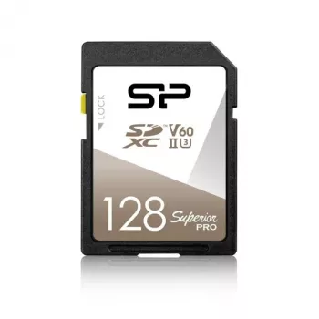 Silicon Power Superior Pro 128GB SDXC UHS-II U3 V60 pomnilniška kartica (SP128GBSDXJV6V10)