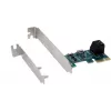 Exsys EX-3519 krmilnik SATA PCIe x1 za 2 pogona HDD in SSD - SATA III 6 Gbit/s