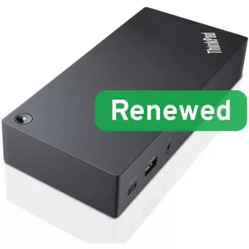 Lenovo Renewed ThinkPad USB-C Dock Gen 2 40AS 90W rabljen, vključno z napajalnikom
