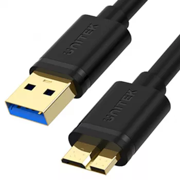 UNITEK USB 3,0 A na Micro B kabel 2m črn