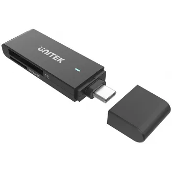 UNITEK USB-C bralnik kartic SD in MicroSD (Y-9328) - Space Grey
