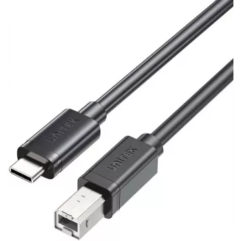 UNITEK kabel USB-C na USB-B 2.0 za tiskalnik 2m, črn