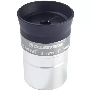 Celestron Omni 6 mm Plössl okular - 1,25 inch, popolnoma večkratno prevlečen - črno-srebrn
