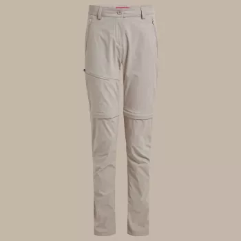 Craghoppers NosiLife Pro Convertible Trouser III ženske pohodniške hlače, Soft Mushroom
