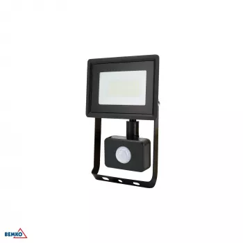 KAFLER KASTEL LED SMD reflektor 20W 4000K 1640lm IP65 črn s PIR senzorjem
