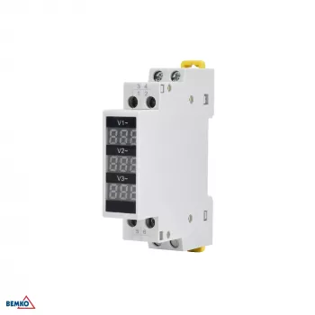 SCHELINGER trifazni digitalni indikator napetosti 80-500V AC, za DIN letev