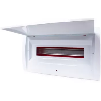 ADELID RM-PT-18P vgradna razdelilna omarica 18 modulov 2x9 vrata iz prozornega dimljenega stekla