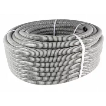 PAWBOL valovita cev PVC 50m, 320N, zunanji premer 20mm / notranji premer 14mm, siva 6161A-50P