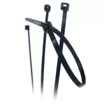 TRYTYT CV-250IW črne UV vezice 250x3.6mm najlon 6.6 (100 kosov)