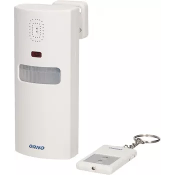 ORNO OR-MA-711 zunanja alarmna sirena z vgrajeno sireno, 110 dB, 12V DC, bela