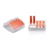 TRYTYT PC-235 potisni žični spojnik 5-polni 0.2-4.0mm² 30 kosov prozorno oranžen