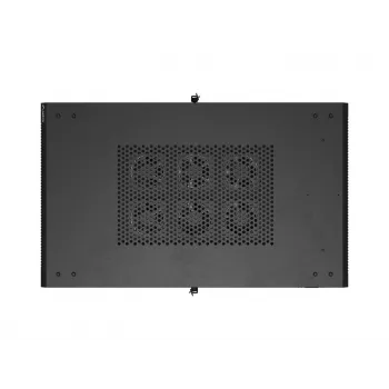 LANBERG 19-palčna stoječa strežniška omara 27U 600x1000 mm črna s kaljenimi steklenimi vrati (Flat Pack)