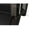LANBERG 19-palčna stoječa omara 27U 600x1000mm črna s perforiranimi vrati (Flat Pack)