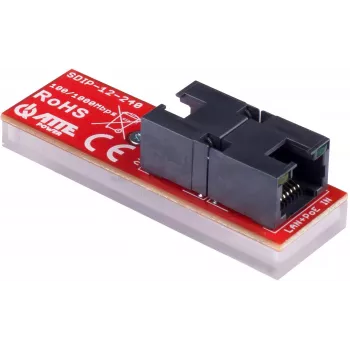 ATTE SDIP-12-240 PoE+ adapter 30W za DIN letev Gigabit